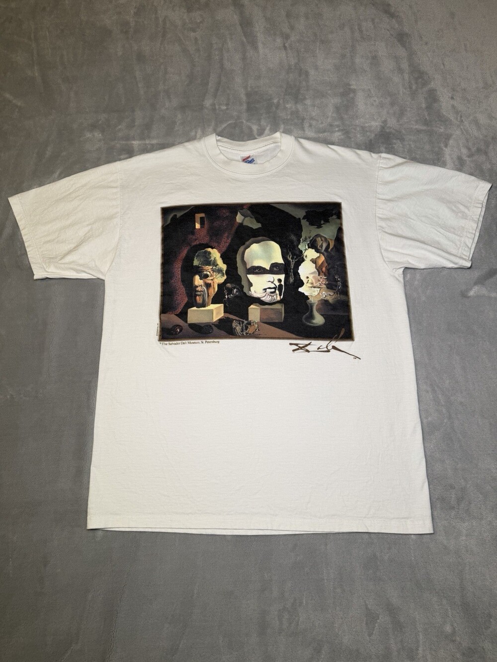 Vintage Salvador Dali Art Shirt “Old Age, Adolescence & Infancy” Mens L Jerzees
